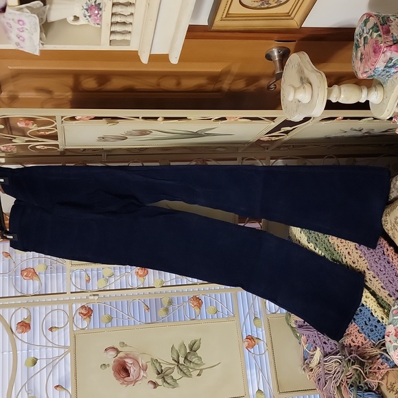 GAP Vintage Flare High Rise Corduroy Size 6L Navy Blue - Picture 3 of 10